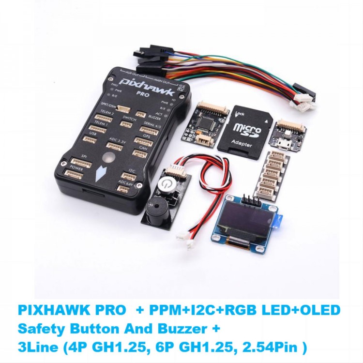 Pixhawk PRO PX4 32 Bit Drone Flight Controller with RGB LED & OLED ...