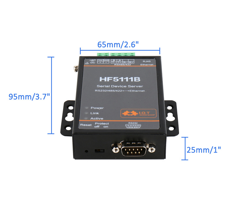 HF5111B Serial Server Industrial Serial Port Server with Accessories ...