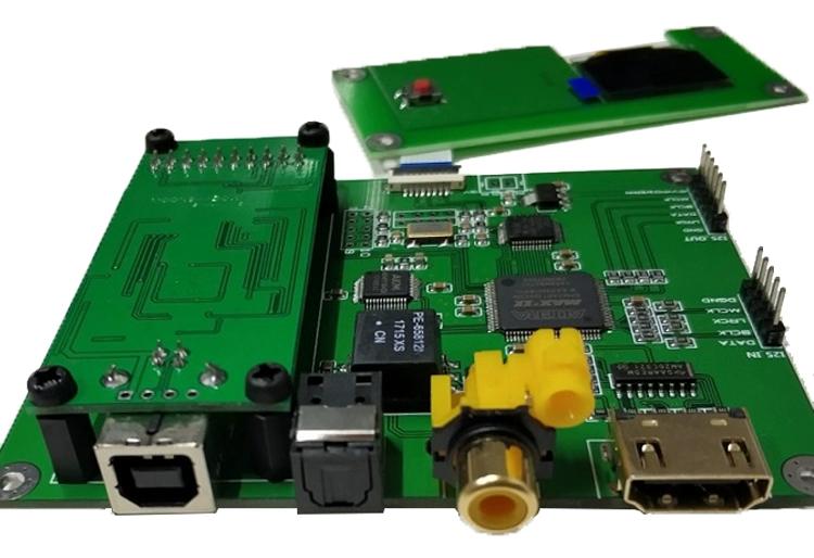 Y4 USB Optical HDMI-compatible Coaxial to IIS Audio Receiver Board ...
